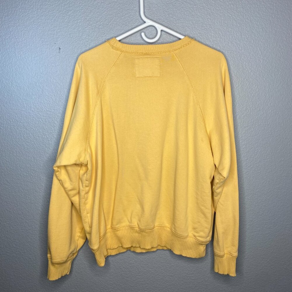 American Eagle Yellow Lived-In Crewneck - Picture 2 of 6